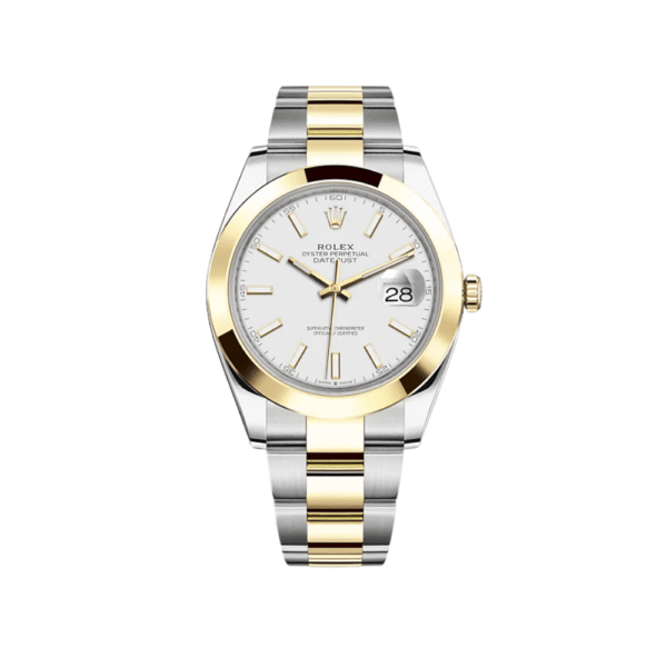 Rolex Datejust 126303 Stainless Steel Yellow Gold White Dial