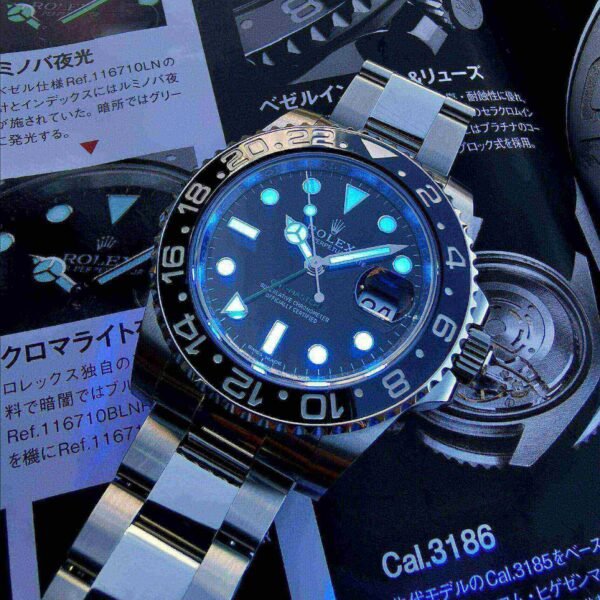 Rolex GMT Master II 116710LN-78200 40mm Steel Automatic Black Dial