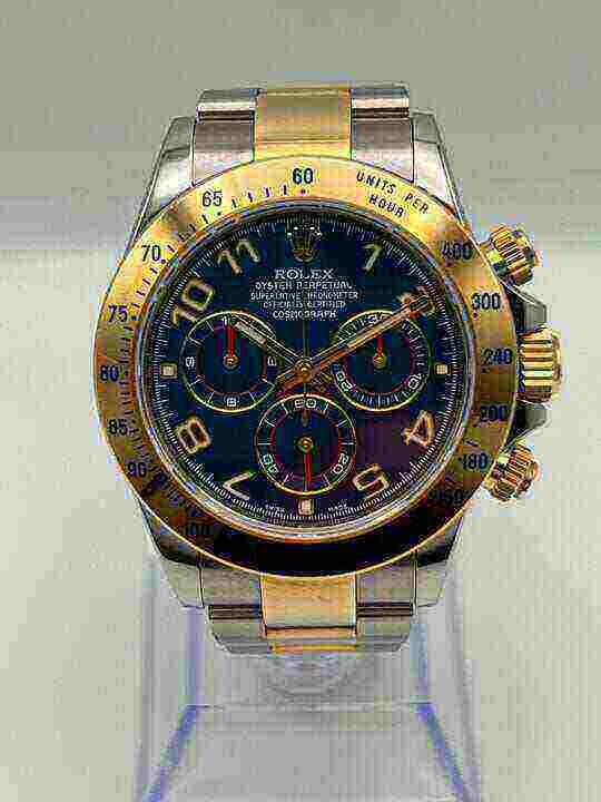 Rolex Cosmograph Daytona 116523-0045 Stainless Steel and Yellow Gold Blue Dial