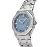 Audemars Piguet Royal Oak 77451ST.ZZ.1361ST.01 Selfwinding '50th Anniversary' Stainless Steel Light Blue Dial Diamond Bezel (2023)
