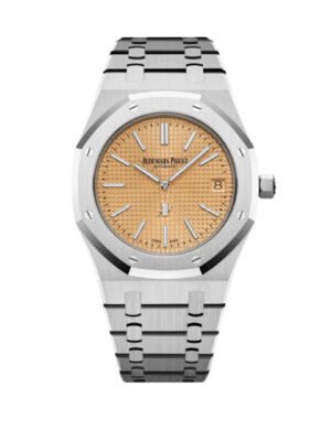 Audemars Piguet Royal Oak 15202BC.OO.1240BC.01 'Jumbo' Extra-Thin White Gold Salmon Dial