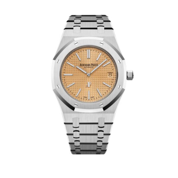 Audemars Piguet Royal Oak 15202BC.OO.1240BC.01 'Jumbo' Extra-Thin White Gold Salmon Dial