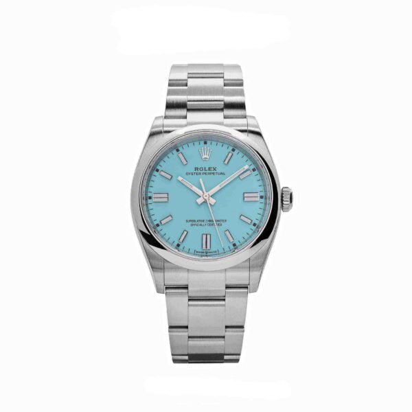 Rolex Oyster Perpetual 126000 Stainless Steel Baby Blue Dial