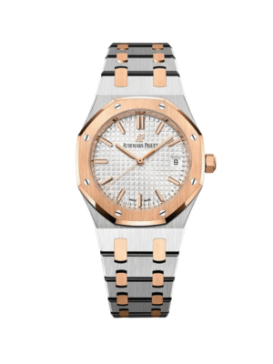 Audemars Piguet Oak Selfwinding Silver dial, 37mm, Steel and 18k Rose gold, 15450SR.OO.1256SR.01