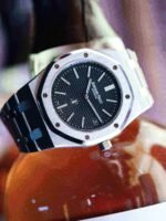 Audemars Piguet Oak Jumbo Extra-Thin, 39mm, Titanium, blue dial, 15202IP.OO.1240IP.01