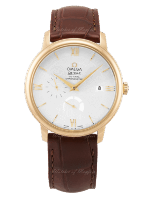 Omega De Ville Prestige 39.5 mm, Steel on Leather Strap, 424.13-40.20-02.002