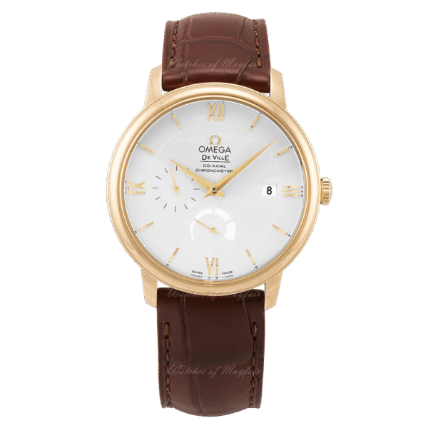 Omega De Ville Prestige 39.5 mm, Steel on Leather Strap, 424.13-40.20-02.002
