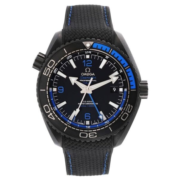 Omega Seamaster Planet Ocean 600M 45.5 mm, Black Ceramic on Rubber Strap, 215.92.46.22.01.002