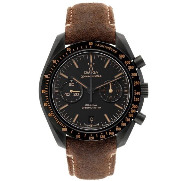 Omega Speedmaster Dark Side of the Moon 44.25 mm, Black Ceramic on Leather Strap, 311.92.44.51.01.006